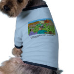 FARMING CARTOON HUMOR ABOUT BROWN SWISS CATTLE DOG TEE SHIRT
