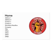 Farming Is Power Business Card