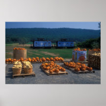 Farmstand and Caboose, Deerfield Massachusetts Posters