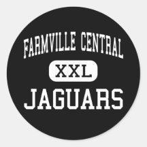 Farmville Central - Jaguars - High - Farmville Round Stickers