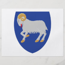 Faroe Islands Coat of Arms Custom Flyer