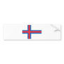 Faroe Islands Flag FO Bumper Stickers