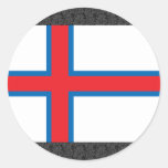 Faroe Islands Flag Round Sticker