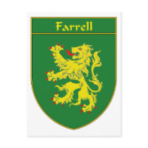 Farrell Coat of Arms/Family Crest Postcard