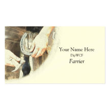 Farrier business card template