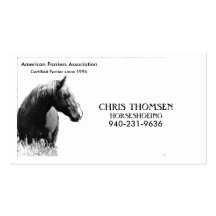 Farrier Card Business Cards