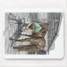 Farrier Trimming Horse Hoof Mousepad