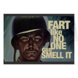 Fart like no one can smell it greeting card