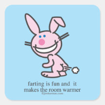 Farting is Fun Sticker