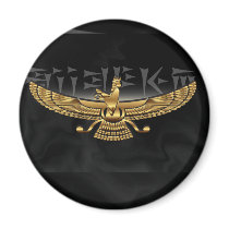 Farvahar Gold Fridge Magnets