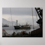 Farwest Leader, crab boat, Dutch Harbour, Alaska posters