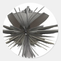 fascinator round stickers