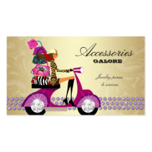 Fashion Accessories Purses Jewellery Purple Gold R Business Card Templates