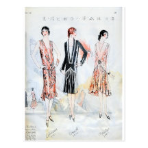 Fashion, April, 1928 Post Cards