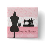 Fashion Arts and Crafts Seamstress Dressmaker Pin