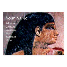 FASHION & BEAUTY OF ANTIQUE EGYPT MONOGRAM BUSINESS CARDS
