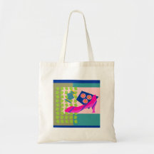 Fashion Bird with High Heel Canvas Bags