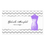 Fashion Blogger Purple Contact Business Cards business cards