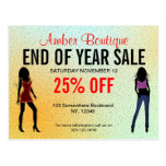 Fashion Boutique Sale Invitation Custom Postcard