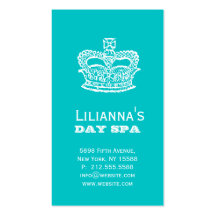 Fashion Crown Salon Spa Business Card Template
