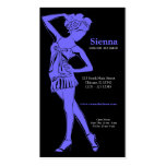 Fashion Designer (Light Slate Blue) Business Card Template