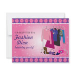 Fashion Diva Birthday Party Invitation