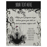 Fashion Diva Black and White Swirled Striped Flyer