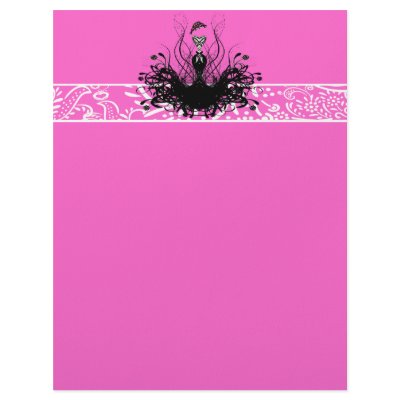 Fashion Diva Invitations, Flyers and Stickers Letterhead Template by samack
