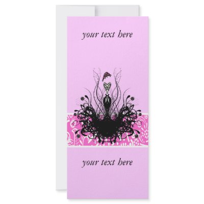 Fashion Diva Invitations, Flyers and Stickers Personalized Rack Card by samack