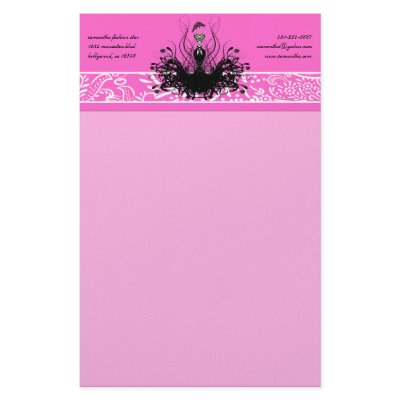 Fashion Diva Invitations, Flyers and Stickers Customized Stationery by samack