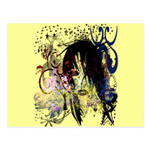 Fashion Diva Swirled Post Card