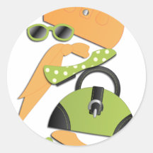 Fashion Finds Round Sticker