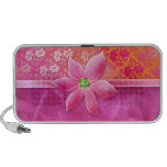 Fashion Floral Lace Doodle Speaker cover Pink