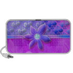 Fashion Floral Lace Doodle Speaker cover Purple