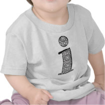 Fashion font, Letter i Tee Shirt