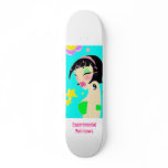 Fashion Girl by Experimental Rainbows Custom Skate Board