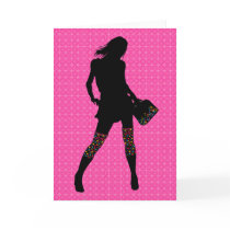 FASHION GIRL GREETING CARDS