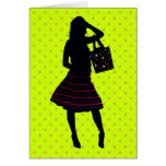 FASHION GIRL SILHOUETTE cards