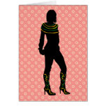FASHION GIRL SILHOUETTE cards