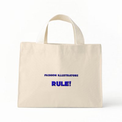 Fashion Illustrators Rule! Canvas Bags by professions