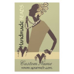 Fashion Jewel  Model with Modern Beaded Art flyers