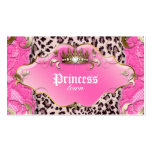 Fashion Jewellery Business Card Leopard Lace Pink