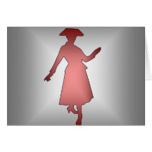 Fashion Lady 1 Greeting Cards