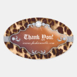 Fashion Leopard Sticker Jewellery Brown
