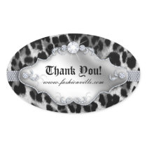 Fashion Leopard Sticker Jewellery White Black