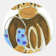 Fashion Monkey Sticker