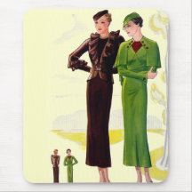 Fashion Plate Mouse Pads