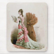 Fashion Plate ~ Mousepad Catalogue Vintage Pink