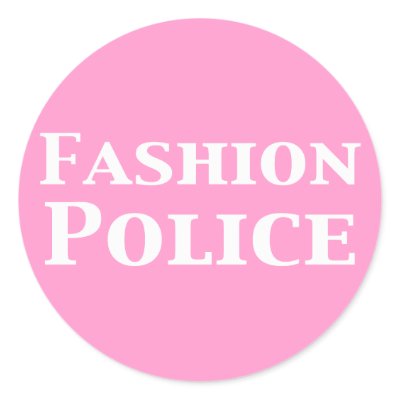 Fashion Police Gifts Round Sticker by Funny_Gifts