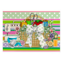 Fashion / Seamstress / Sewing Basket - SRF Business Cards